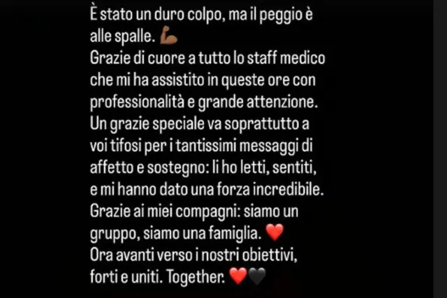 messaggio Instagram loftus cheek