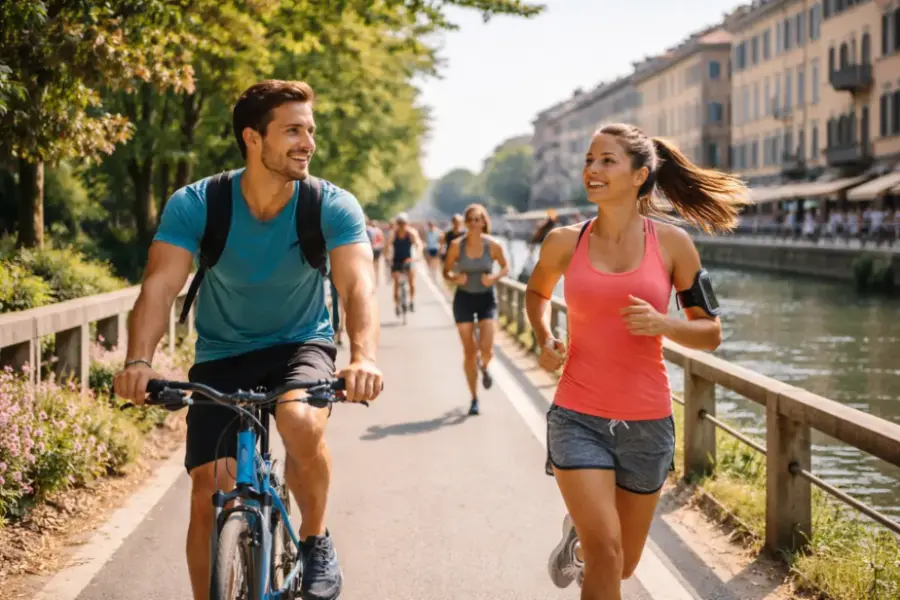 ciclabili per ciclisti e corridori
