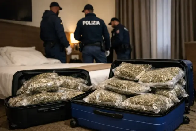 valige aperte con piene di Marjuana