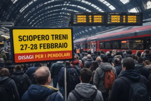 Sciopero treni Milano 27-28 Febbraio