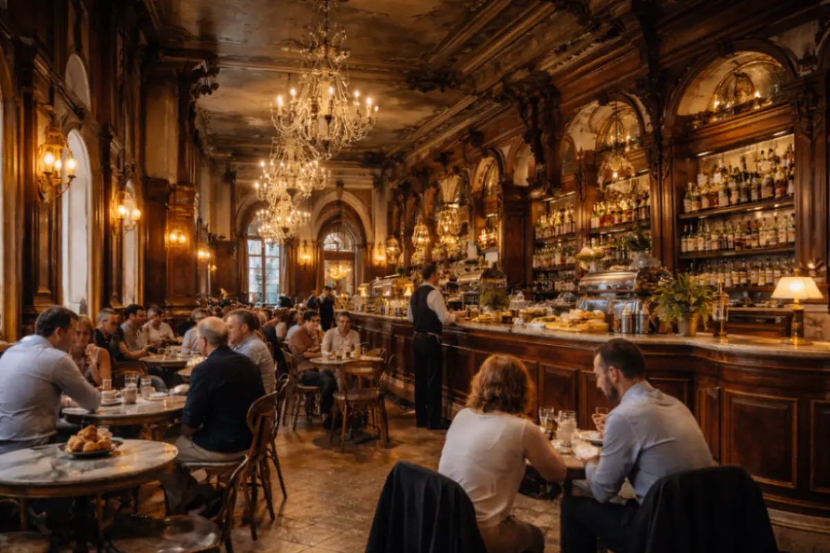 Caffè elegante a Milano